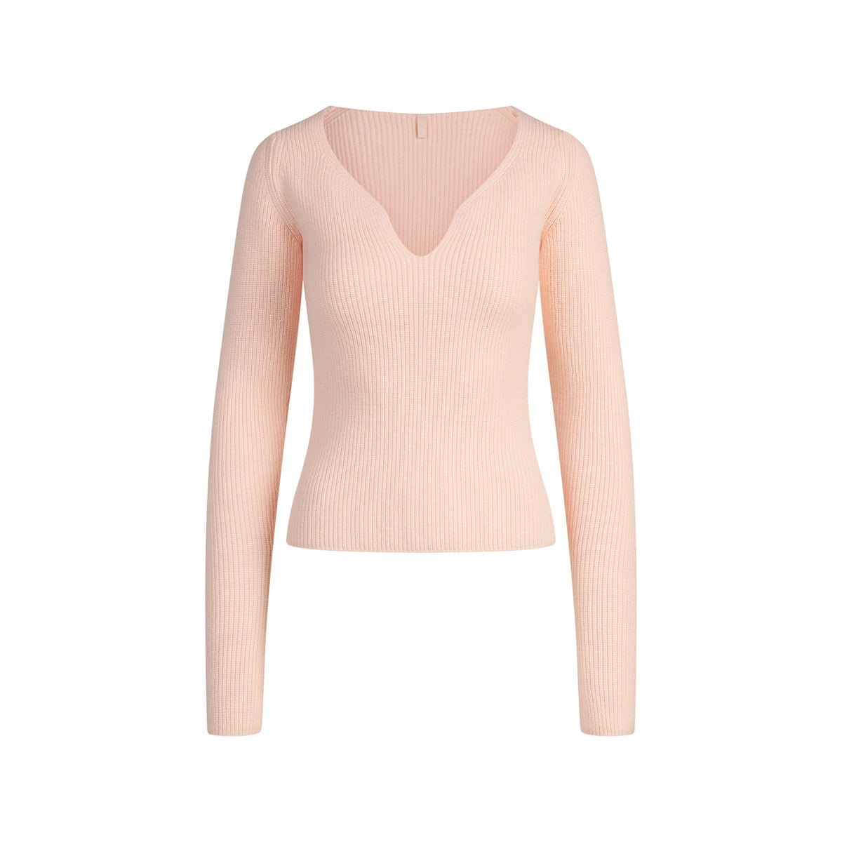SWEATER KNITS RIBBED LONG SLEEVE TOP | PRIMROSE
