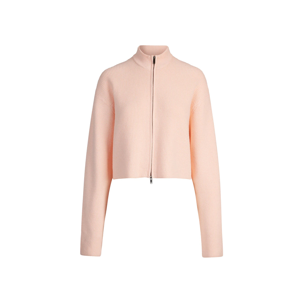 SWEATER KNITS RIBBED MOCK NECK ZIP UP | PRIMROSE