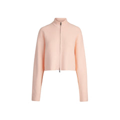 SWEATER KNITS RIBBED MOCK NECK ZIP UP | PRIMROSE