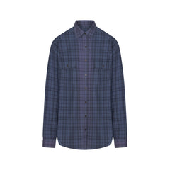 WASHED FLANNEL OVERSIZED SHIRT | GRAPHITE PLAID
