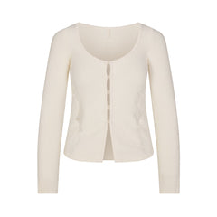 LACE KNIT LONG SLEEVE CARDIGAN | SUGAR