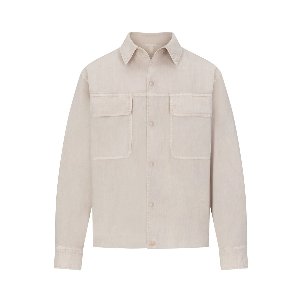 WOVEN MENS RELAXED SHIRT | STONE