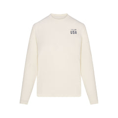 SKIMS FOR TEAM USA WORN IN JERSEY OLYMPIC LONG SLEEVE T-SHIRT | ECRU