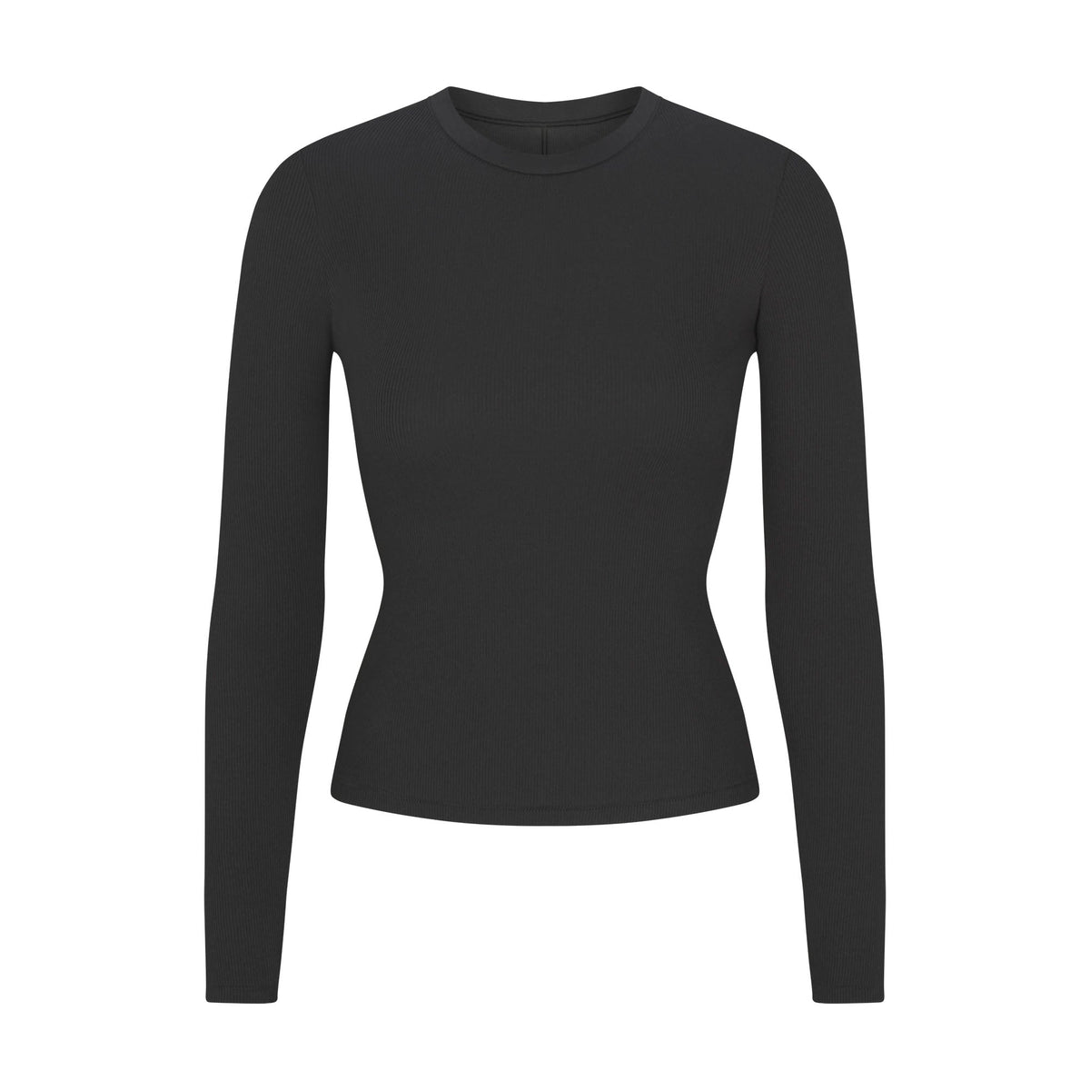 COTTON RIB LONG SLEEVE T-SHIRT | SOOT