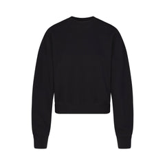 COTTON FLEECE CLASSIC CREWNECK | ONYX