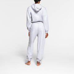 COTTON FLEECE HOODIE | LIGHT HEATHER GREY