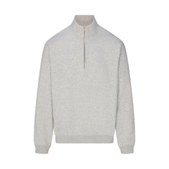 FLEECE LOUNGE MENS RELAXED QUARTER ZIP | LIGHT HEATHER GREY