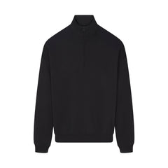 FLEECE LOUNGE MENS RELAXED QUARTER ZIP | WASHED ONYX