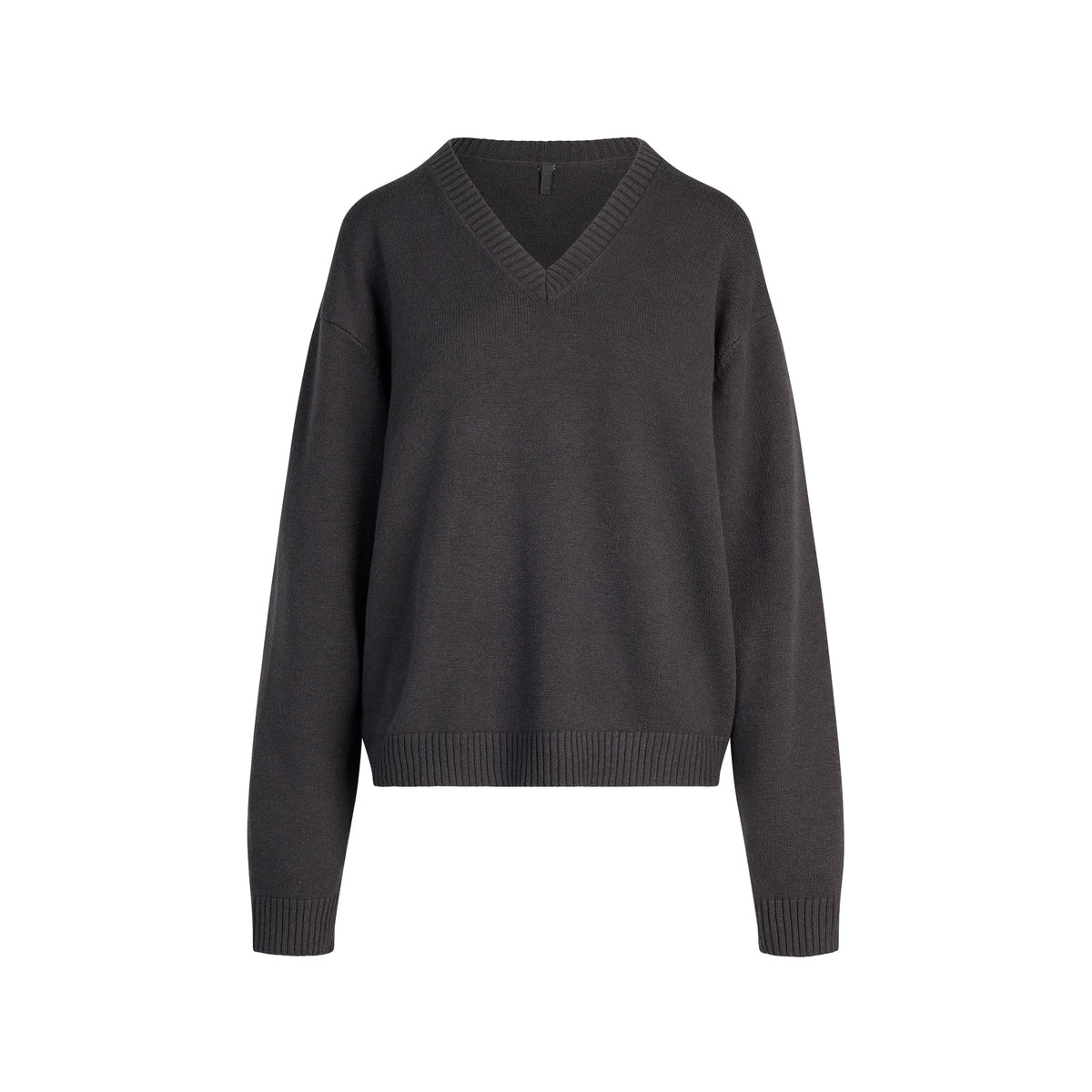 SWEATER KNITS PULLOVER V NECK | ASH