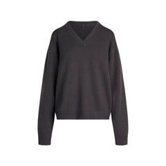 SWEATER KNITS PULLOVER V NECK | ASH