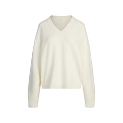 SWEATER KNITS PULLOVER V NECK | IVORY
