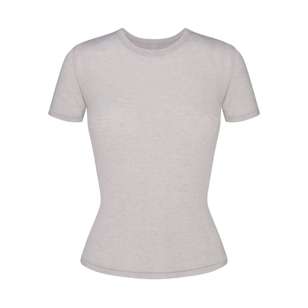 SHEER MODAL LONG T-SHIRT | HEATHER GREY