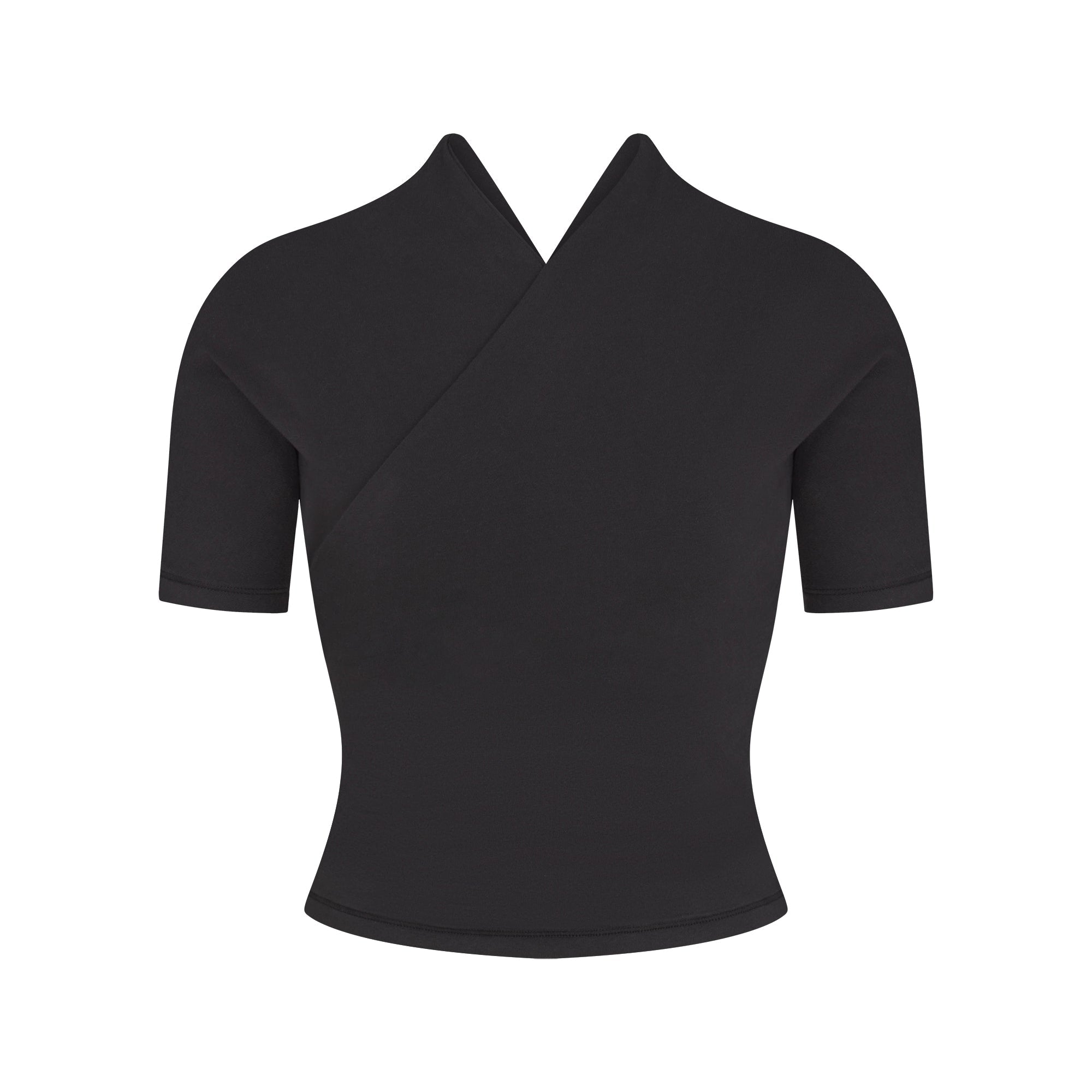 COTTON JERSEY WRAP TOP | SOOT