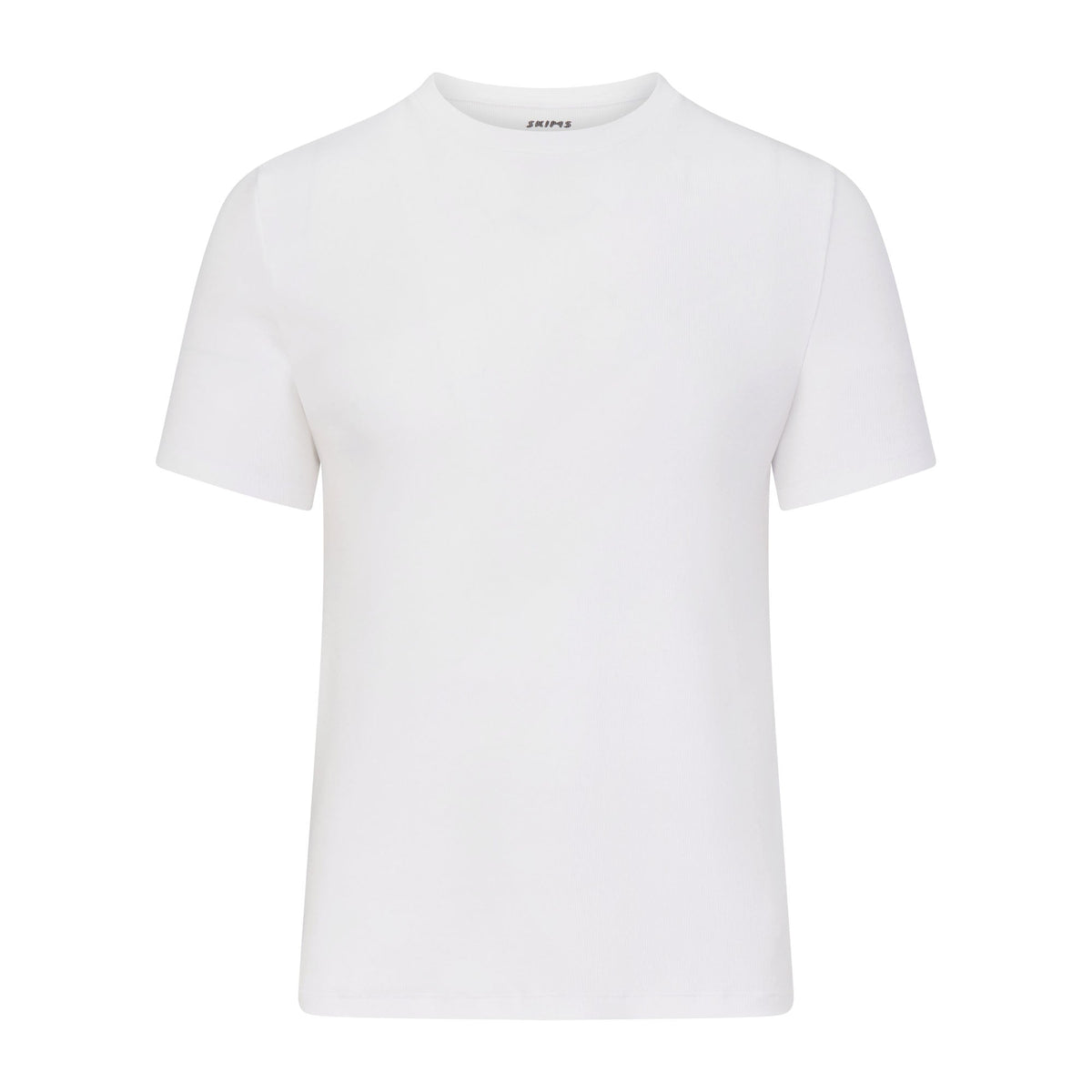 SKIMS COTTON RIB MENS T-SHIRT | CHALK