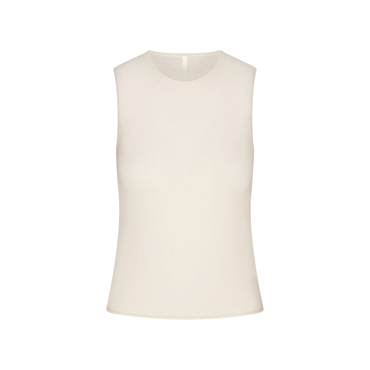FEATHERWEIGHT CASHMERE SLEEVELESS TOP | EGRET