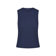 FEATHERWEIGHT CASHMERE SLEEVELESS TOP | INDIGO