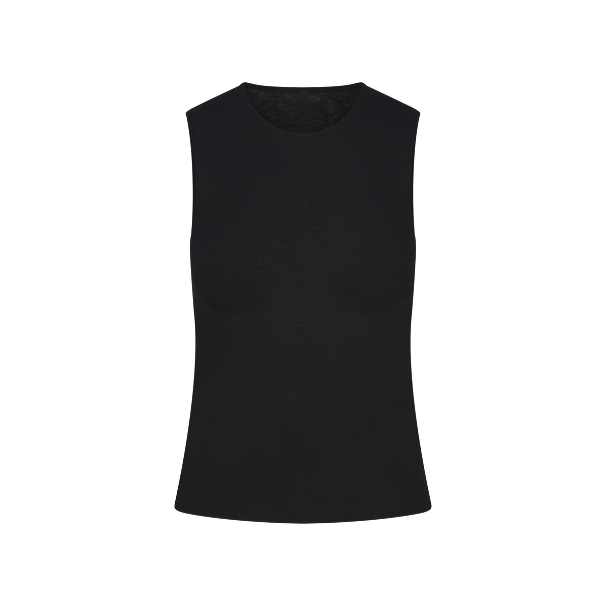 FEATHERWEIGHT CASHMERE SLEEVELESS TOP | ONYX