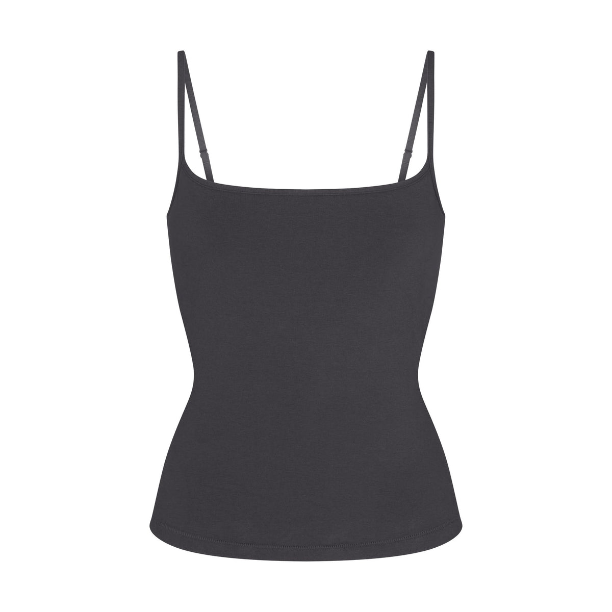 COTTON JERSEY SCOOP NECK CAMI | ASH
