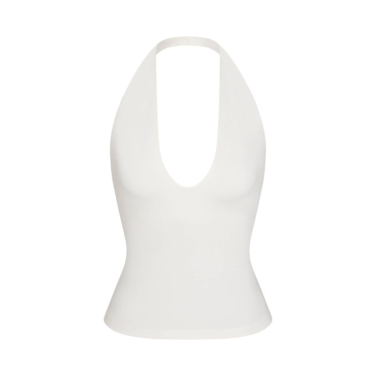 SMOOTH LAYERS HALTER TOP | EGRET