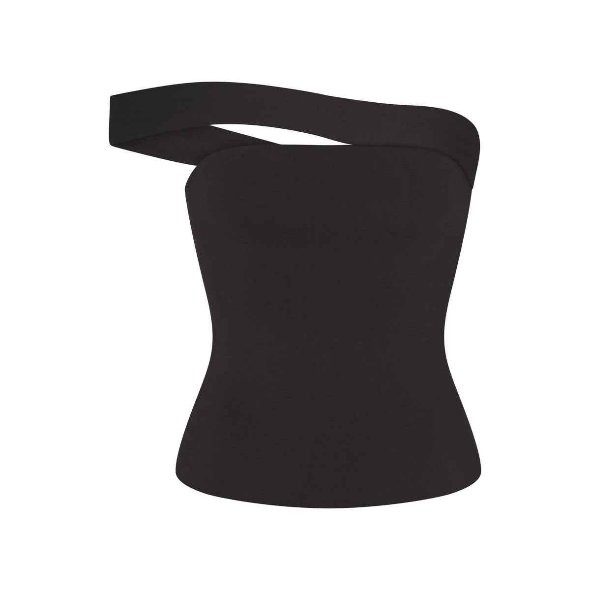 COTTON JERSEY ASYMMETRICAL TOP | SOOT