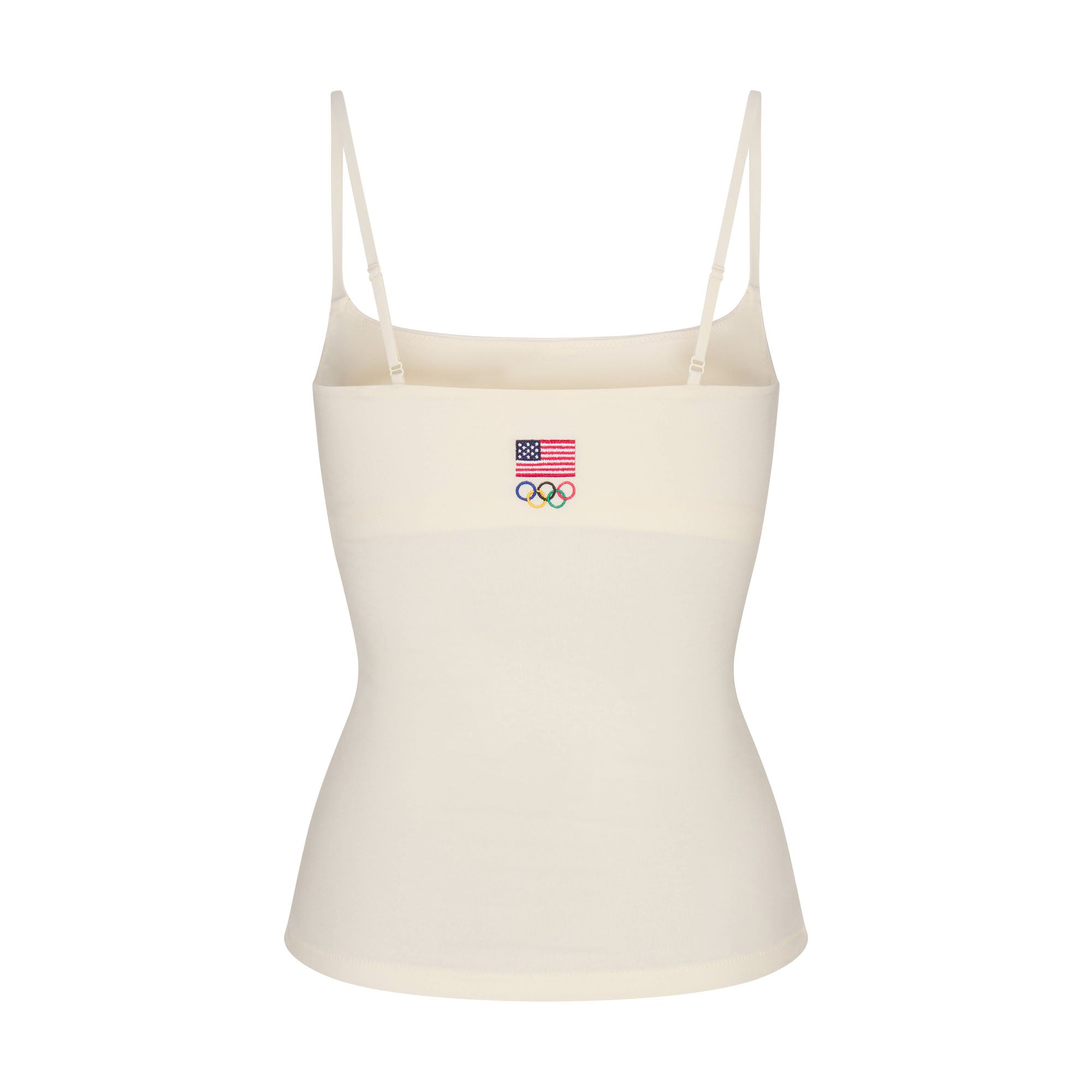 SKIMS FOR TEAM USA COTTON JERSEY OLYMPIC CAMI | ECRU