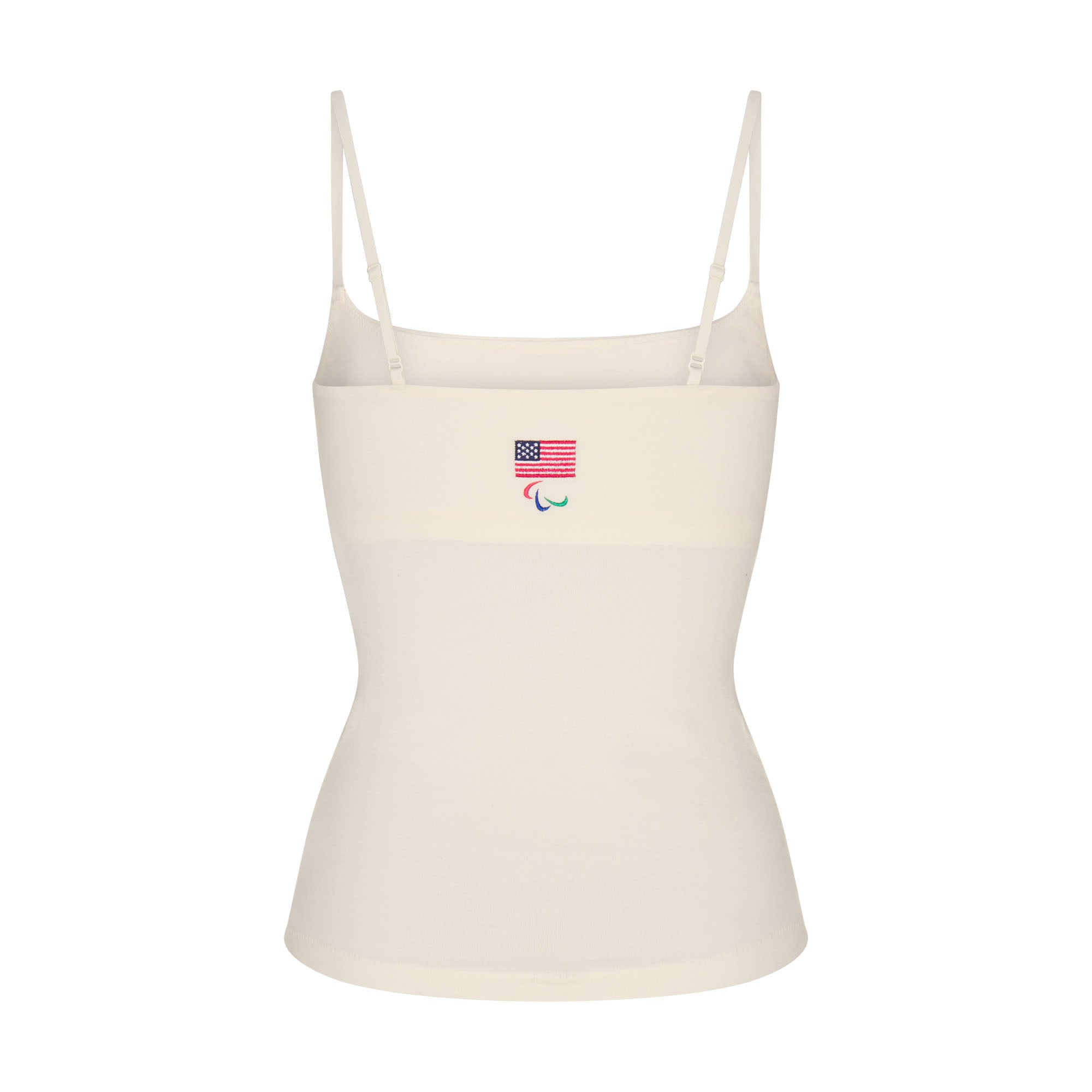 SKIMS FOR TEAM USA COTTON JERSEY PARALYMPIC CAMI | ECRU