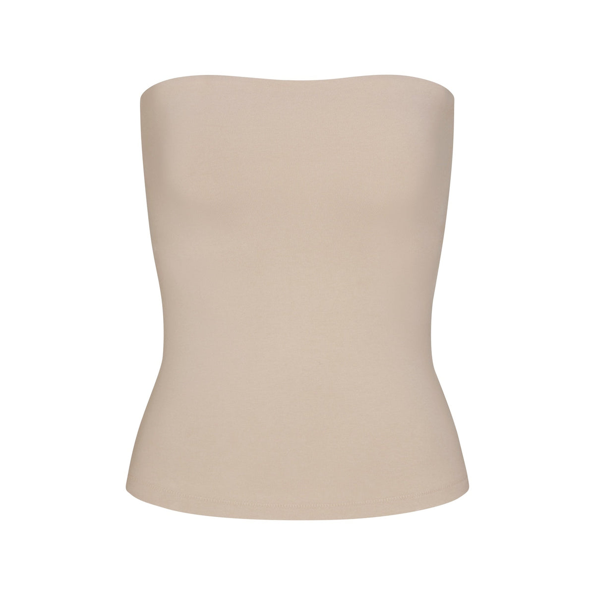 COTTON JERSEY TUBE TOP | STONE