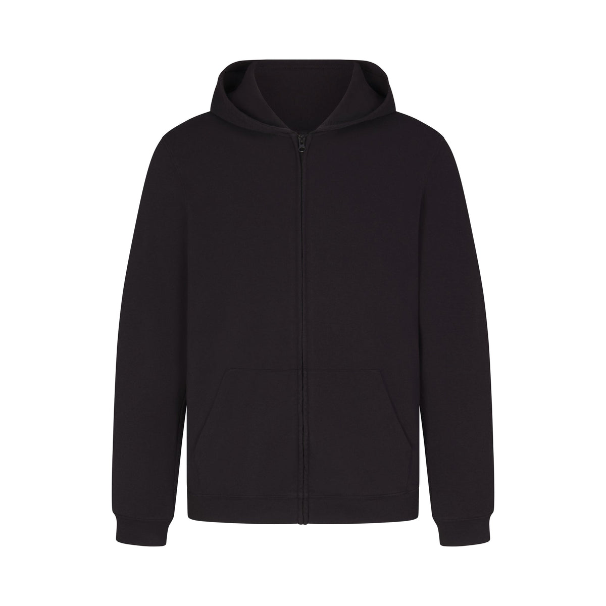 JERSEY LOUNGE MENS ZIP UP HOODIE | OBSIDIAN