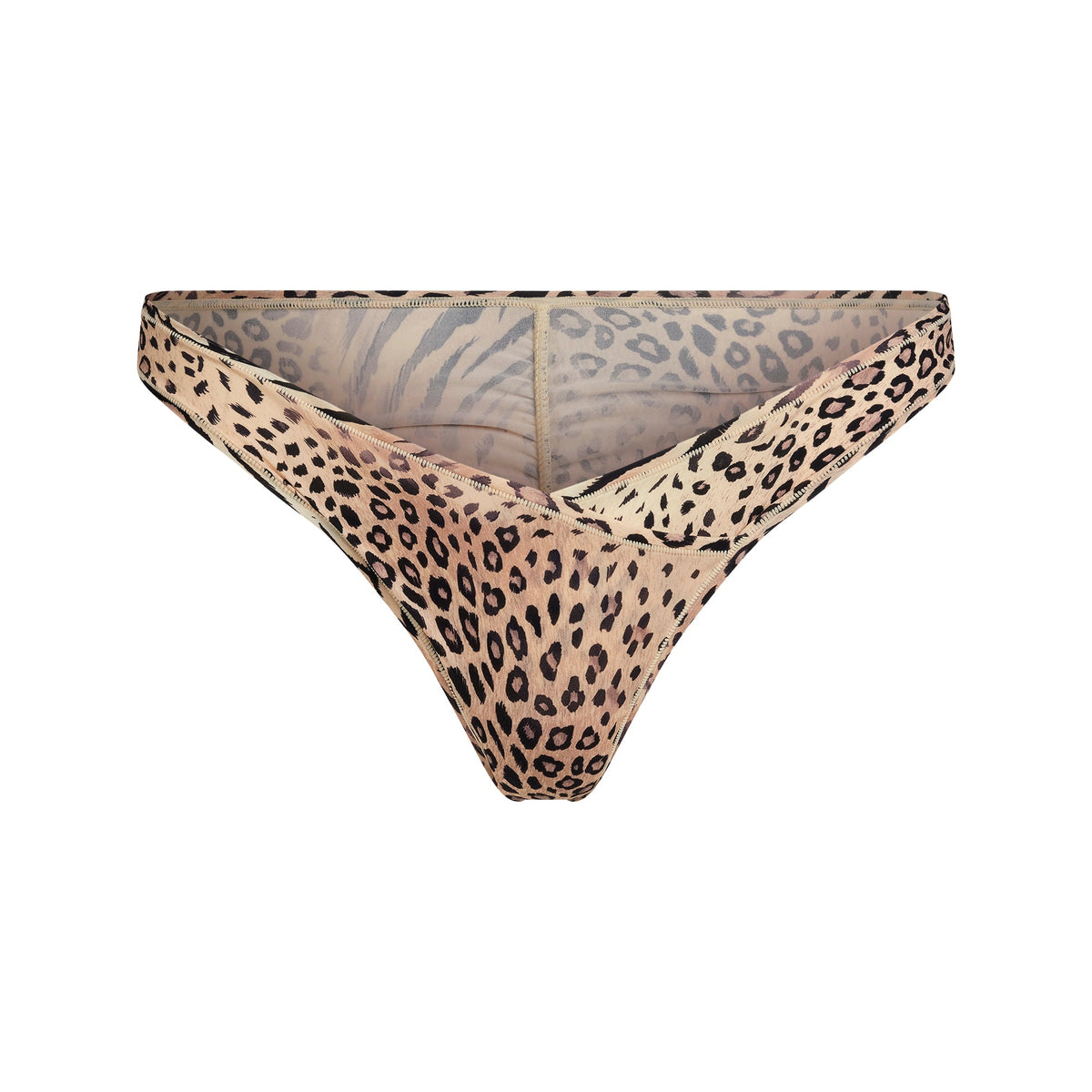 FITS EVERYBODY WRAP DIPPED TANGA | SAND MULTI ANIMAL
