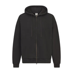 HEAVYWEIGHT FLEECE ZIP UP HOODIE | WASHED ONYX