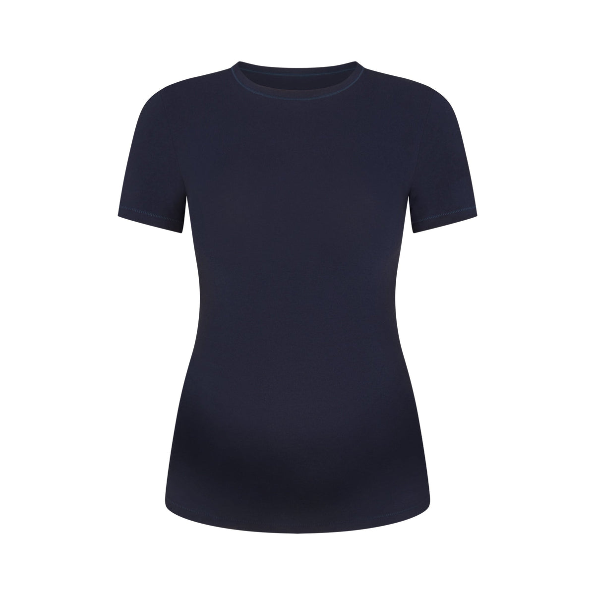 COTTON JERSEY MATERNITY T-SHIRT | NAVY