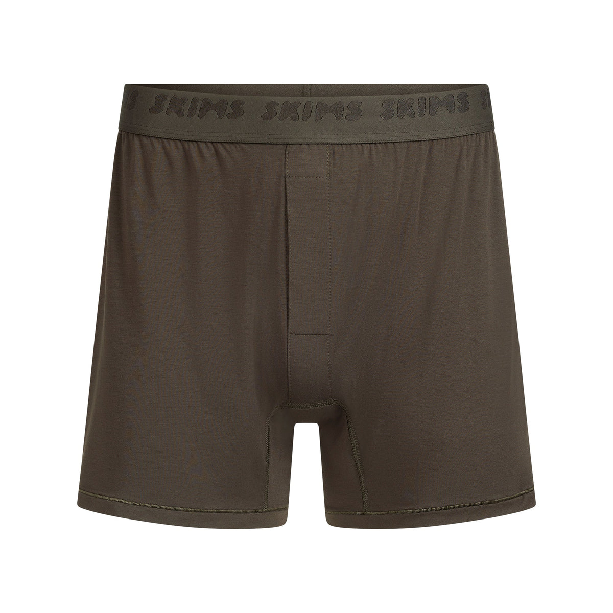 SKIMS STRETCH MENS KNIT BOXER | LODEN