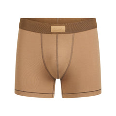 SKIMS COTTON MENS 3" BOXER BRIEF | RUSSET