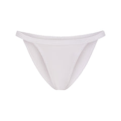 LIGHTWEIGHT COTTON LOGO PICOT STRING BIKINI | SNOW