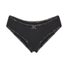 LIGHTWEIGHT COTTON LACE BRIEF | SOOT