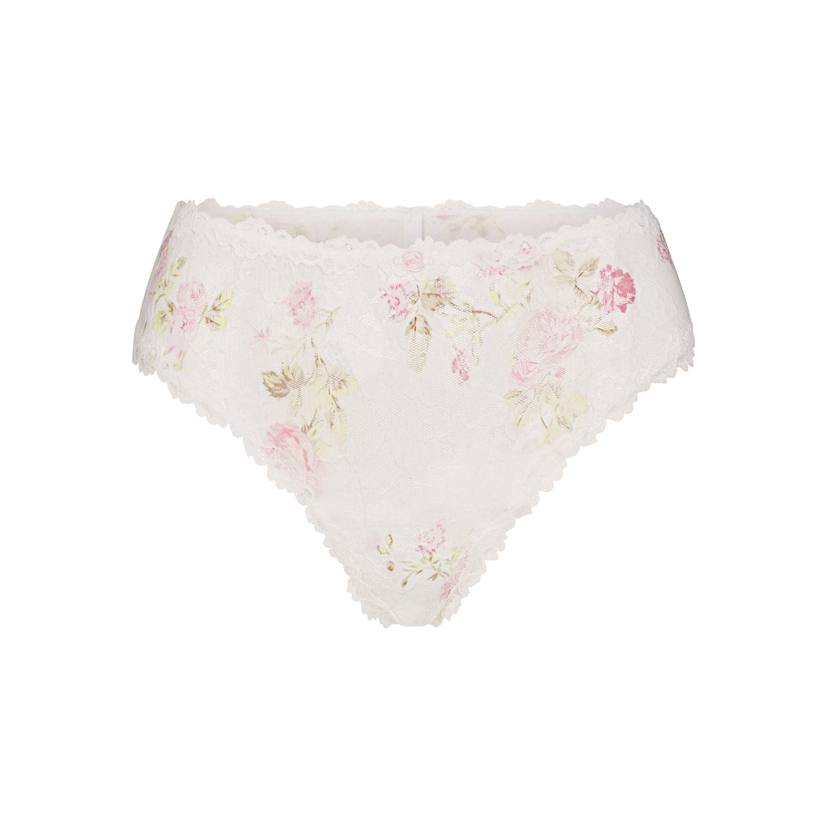 STRETCH LACE BRIEF | SNOW VINTAGE FLORAL PRINT