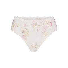 STRETCH LACE BRIEF | SNOW VINTAGE FLORAL PRINT