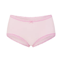 LIGHTWEIGHT COTTON LACE BOY SHORT | CHERRY BLOSSOM