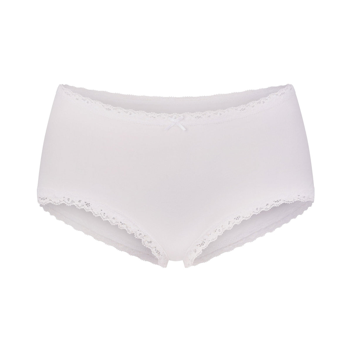 LIGHTWEIGHT COTTON LACE BOY SHORT | SNOW