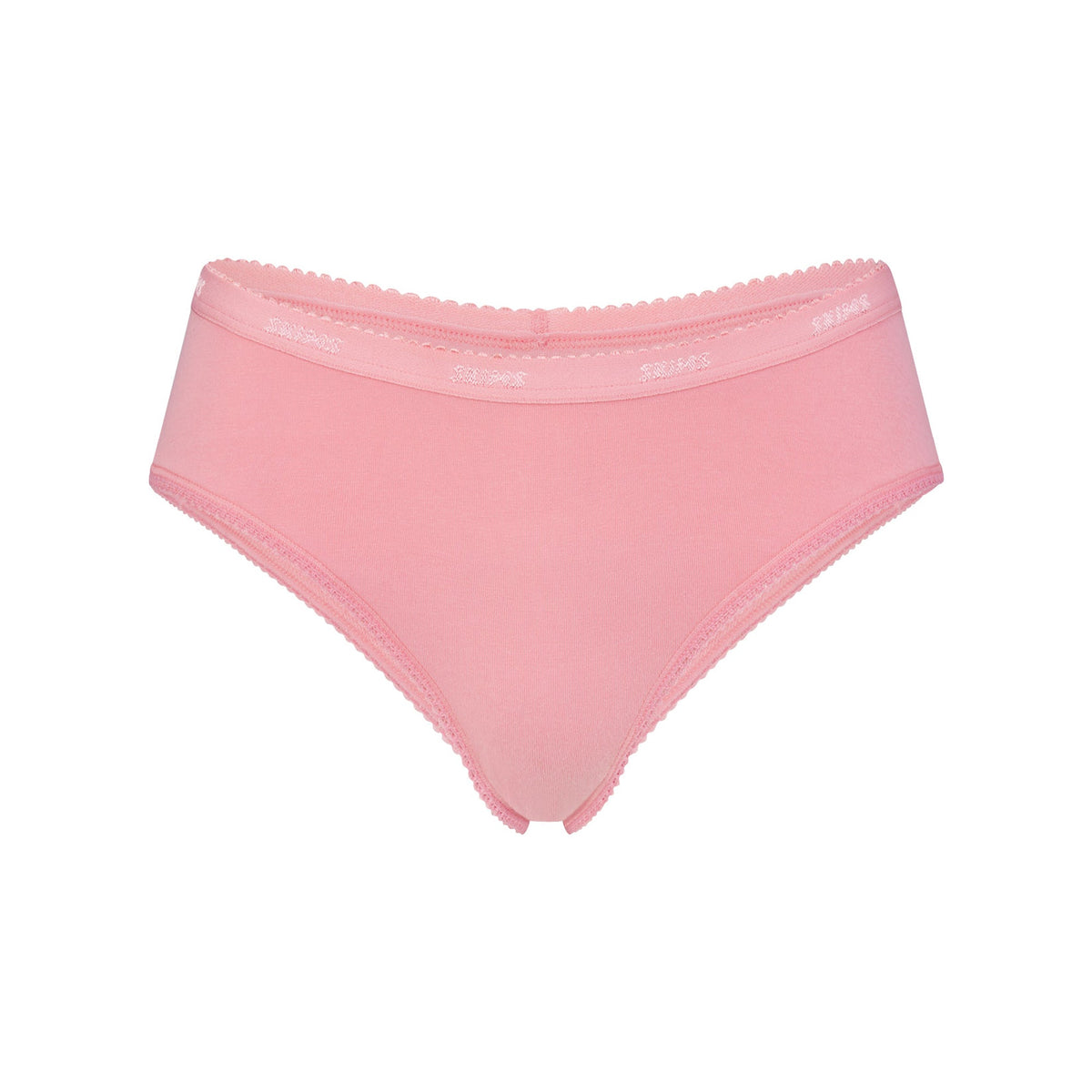 LIGHTWEIGHT COTTON LOGO PICOT HIPSTER | MELON TONAL