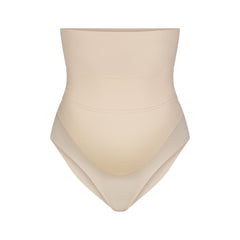 FITS EVERYBODY MATERNITY BANDED HIGH-WAISTED BRIEF | SAND