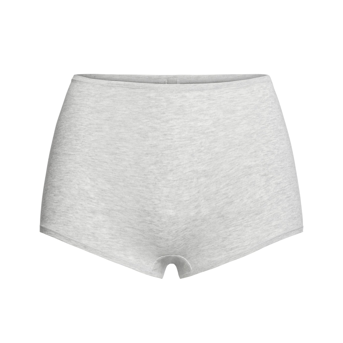 COTTON JERSEY BOY SHORT | LIGHT HEATHER GREY