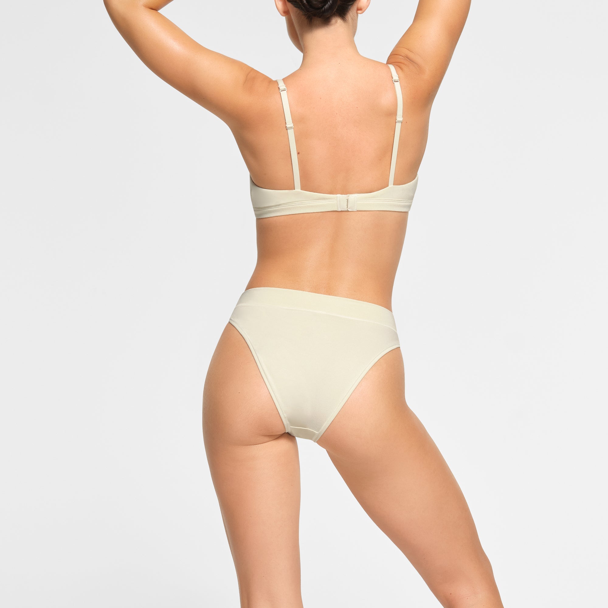 COTTON JERSEY CHEEKY TANGA | BONE