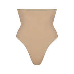 SEAMLESS SCULPT HIGH-WAISTED THONG | CLAY