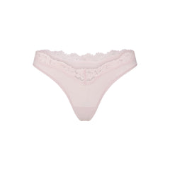 FITS EVERYBODY LACE DIPPED THONG 5-PACK | IVORY PEARL BOW MULTI