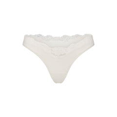 FITS EVERYBODY LACE DIPPED THONG 5-PACK | IVORY PEARL BOW MULTI
