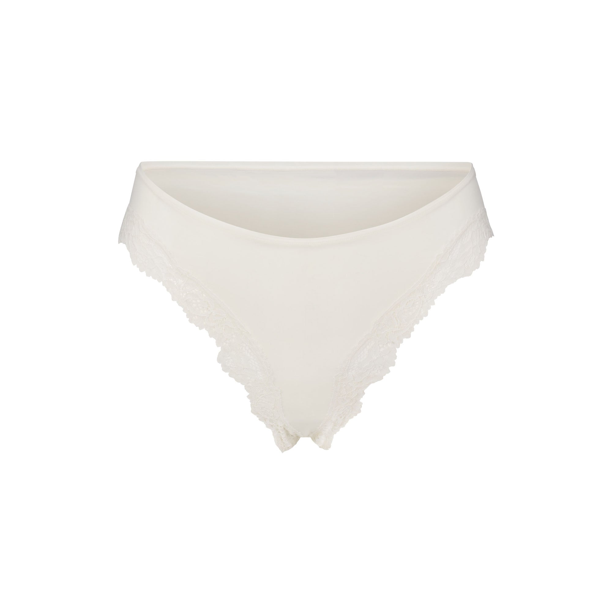 FITS EVERYBODY LACE CHEEKY TANGA 5-PACK | IVORY PEARL BOW MULTI
