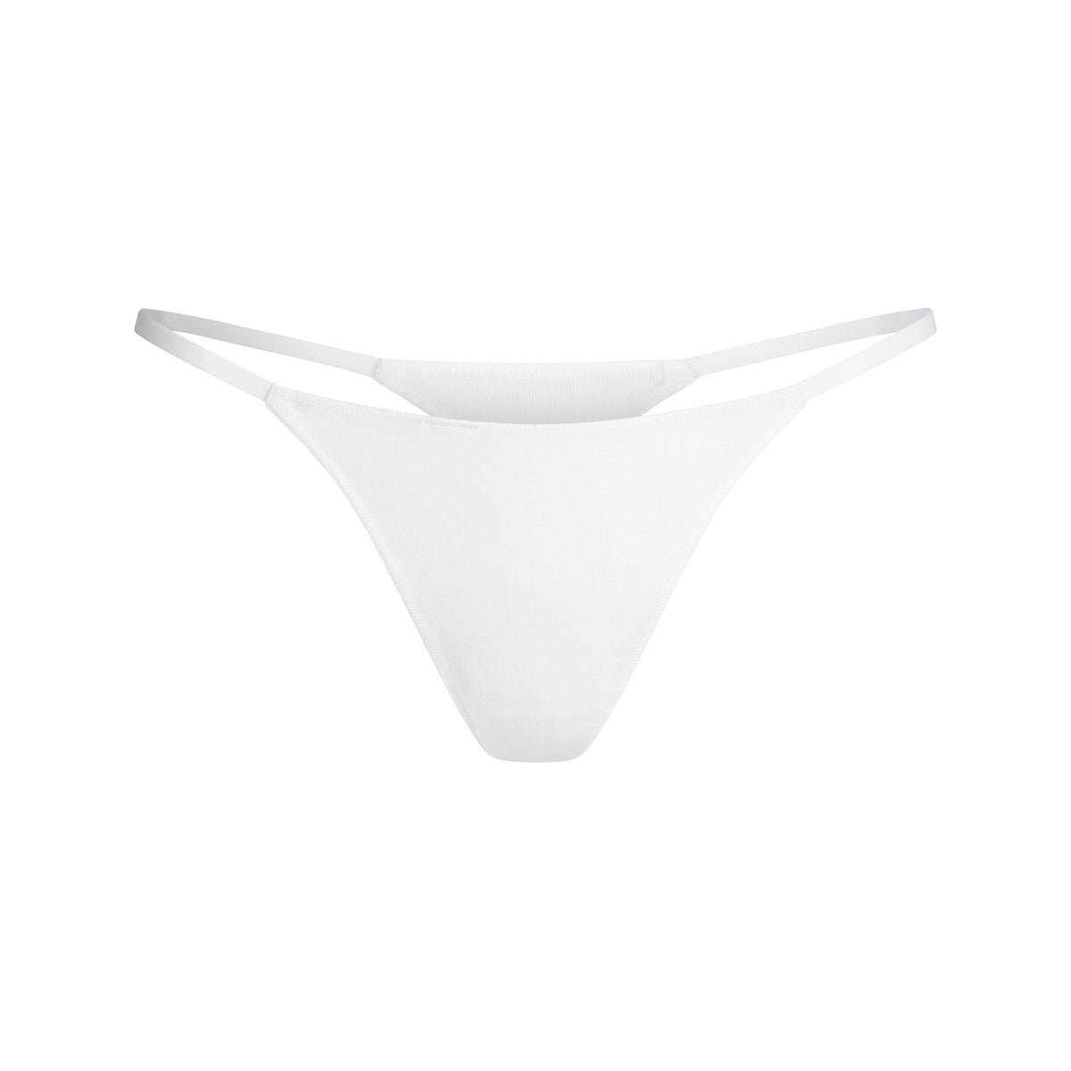 LIGHTWEIGHT COTTON STRING THONG | SNOW