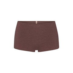 EVERYDAY COTTON BOY SHORT | COCOA HEATHER