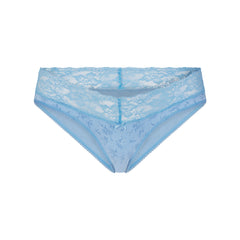 LIGHTWEIGHT COTTON WIDE LACE BRIEF | SURF DAINTY FLORAL PRINT
